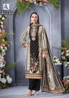 Black Biba Edition 5 By Alok Suit Viscose Maslin Dress Material Wholesalers In Surat
